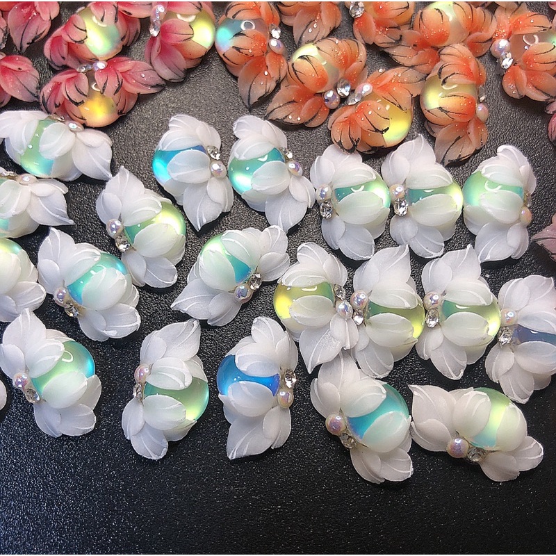 Hoa Bột Nail - Cúc Vẽ Viền