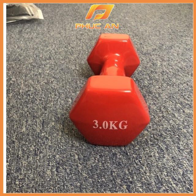 Tạ tay cao su nữ 3 kg ( 1 đôi ) tập Gym