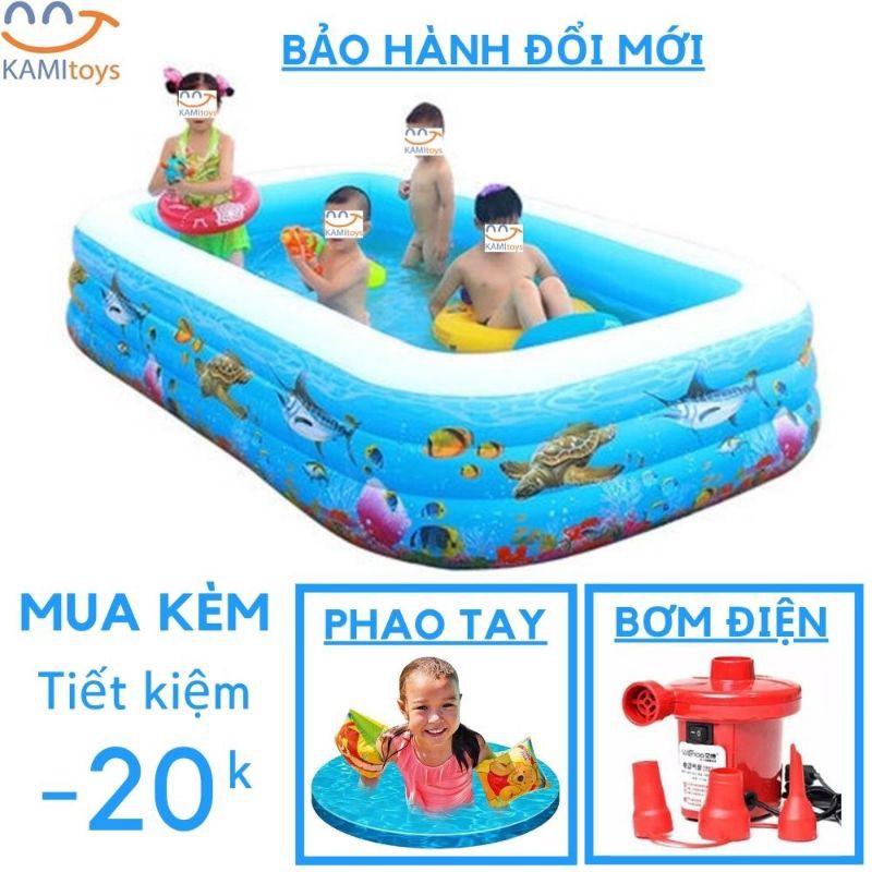 [HOT] Bể Bơi 1,5m và 1,8m cho bé - Lớp ca su siêu dày