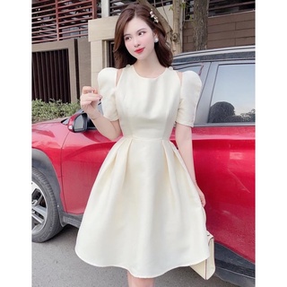 🌹Đầm tafta khoét vai nữ