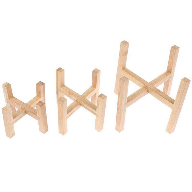 Đôn gỗ để chậu - màu gỗ tự nhiên