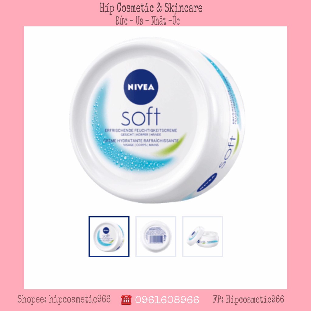 [BILL ĐỨC] KEM DƯỠNG TOÀN THÂN NIVEA SOFT 200ML