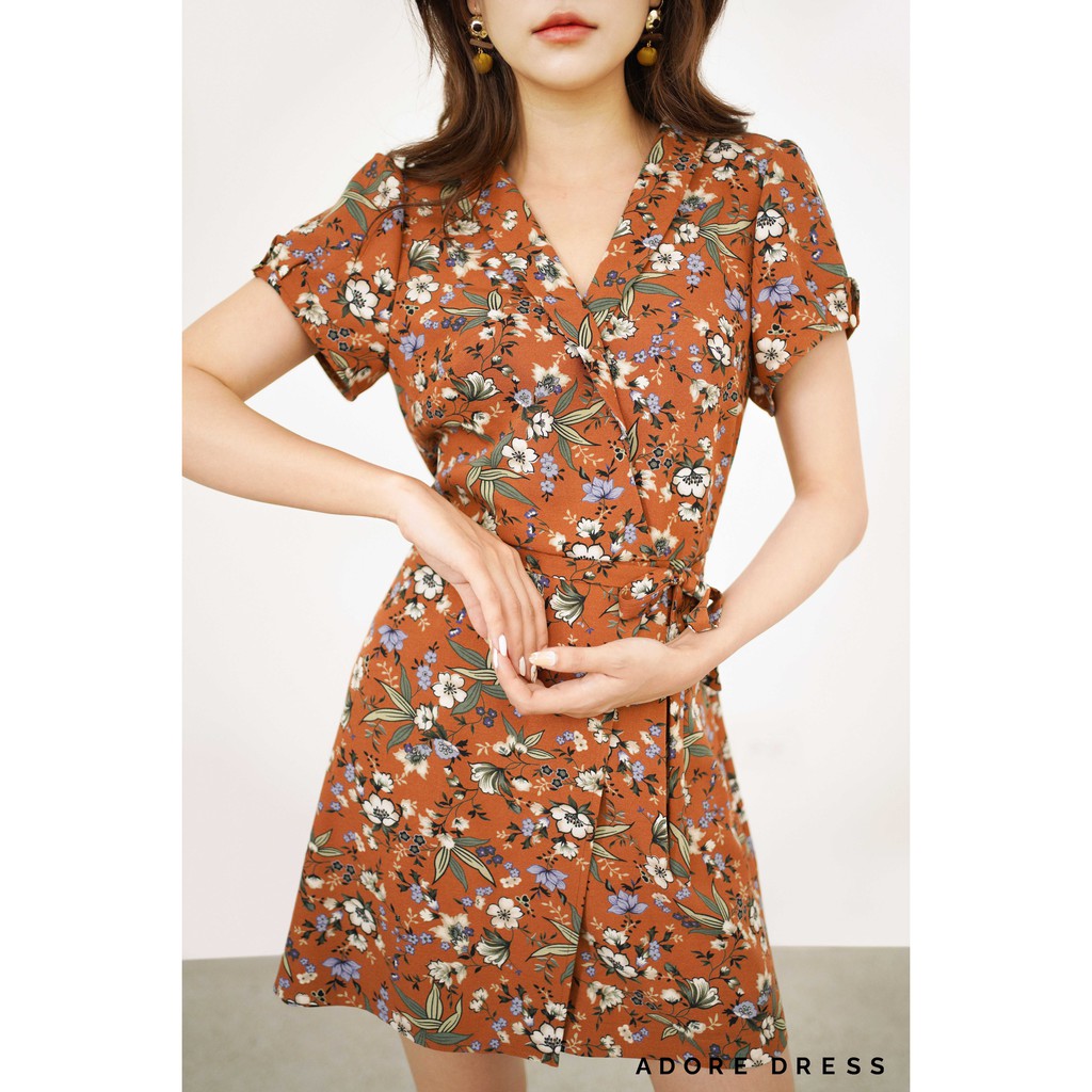 Jumpsuit cổ sam chéo sạn hoa cam 1JS1009 ADORE DRESS | BigBuy360 - bigbuy360.vn