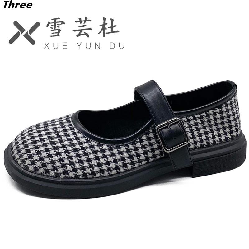 Women's shoes, single shoes small leather shoes female Japanese jk soft girl doll big head Hepburn style Mary Jane with skirt