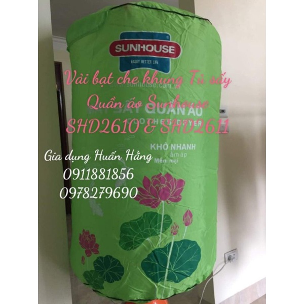 PHỤ KIỆN CHÍNH HÃNG - Vải bạt che khung tủ sấy Sunhouse SHD2616 SHD2611 SHD2610... Dáng tròn