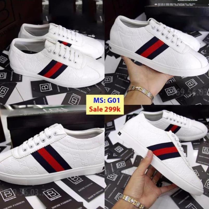 NEW- | Bán Chạy | 👟 👟 👟 👟 [Hàng Sẵn] Giày Gucci Trắng Tặng Vớ 60k SẴN KHO Xịn Nhẩt 2021 $ ˇ