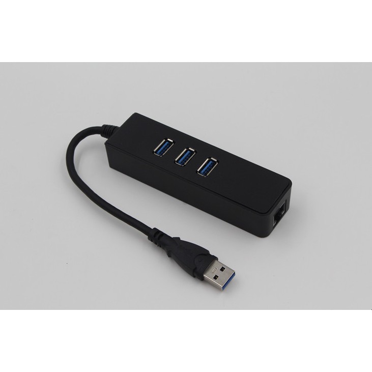 USB HUB 1 Ra 3 Cổng USB 3.0 Kèm 1 Cổng LAN 10/100/1000 Mbps - Tương thích Mibox, MAC OS