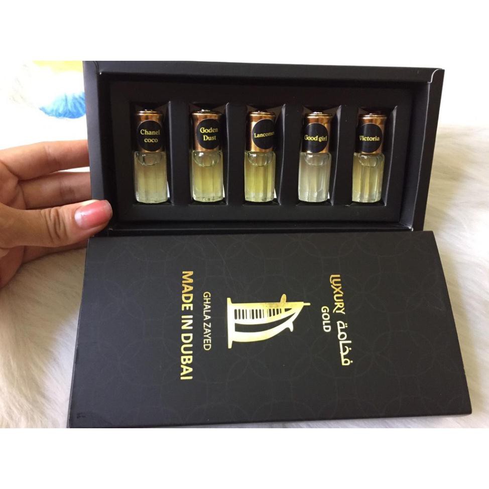 Tinh Dầu Nước Hoa Dubai [ ĐƯỢC MUA NHIỀU NHẤT ]Combo Set 5 Mùi Nước Hoa Quyến Rũ, Sang Trọng, Đẳng Cấp Cho Cả Nam & Nữ | BigBuy360 - bigbuy360.vn