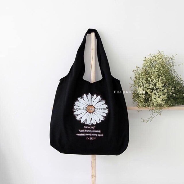 SIÊU HOT Túi tote hoa cúc thời trang GD kiểu mới Peaceminusone stylekitishop hotrend 2020