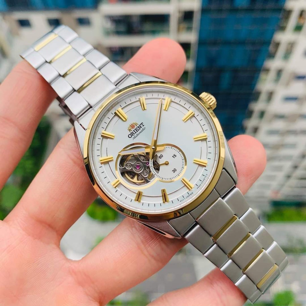 Đồng hồ Nam Orient Open Heart/Hở tim RA-AR0001S10B/RA-AR0001S00C Automatic-Máy cơ tự động-Dây kim loại-Size 41mm