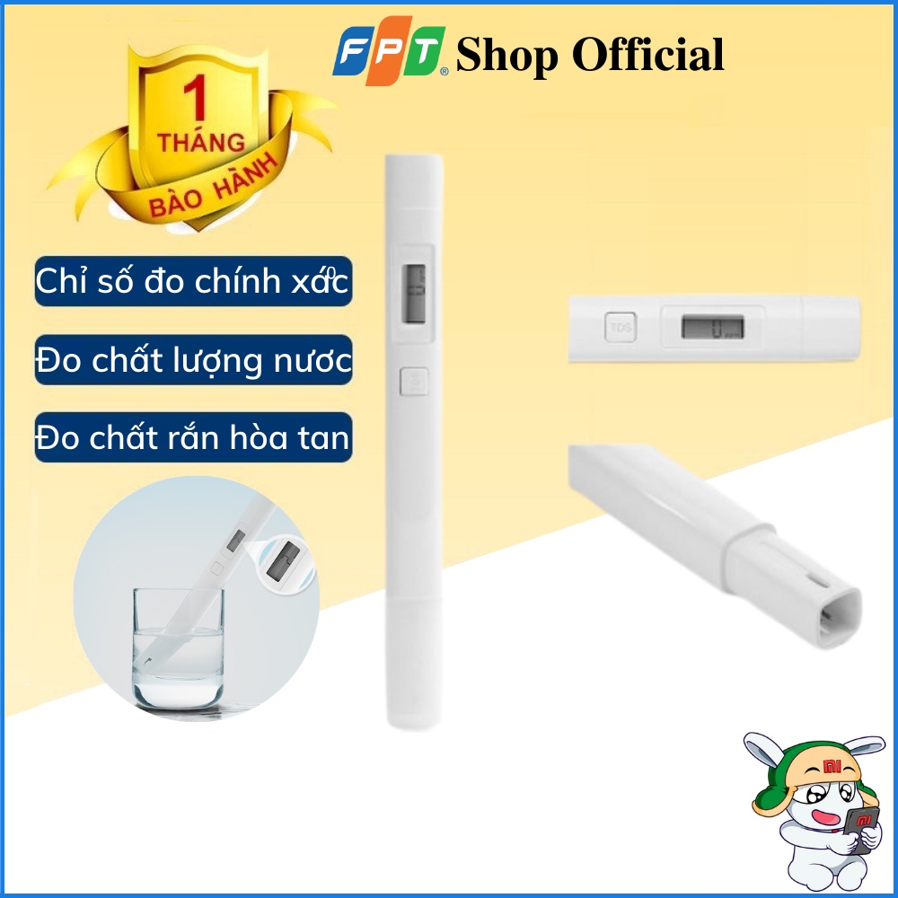 Bút thử nước TDS Xiaomi chính hãng, kiểm tra độ sạch của nước, nồng độ dung dịch rau thủy canh, khí canh chỉ mất 2 giây