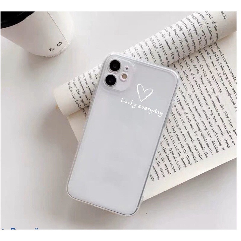 Ốp lưng iphone hình lucky everyday cute viền trong chống ố 5/5s/6/6plus/6s/6splus/7/7plus/8/8plus/x/xs/11/12/pro/max