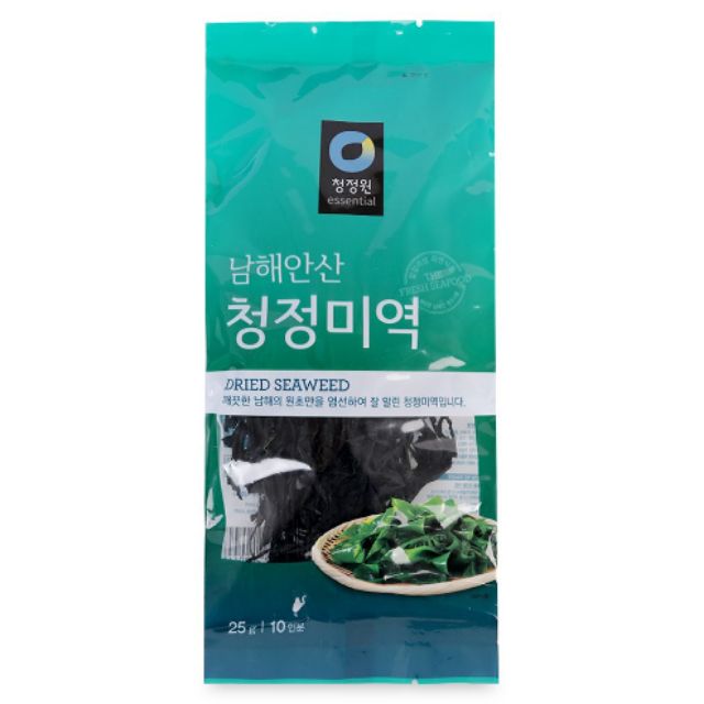 Rong Biển Hàn Quốc Khô Cắt Nhỏ Nấu Canh Daesang Miwon Nhiều Loại (25G)