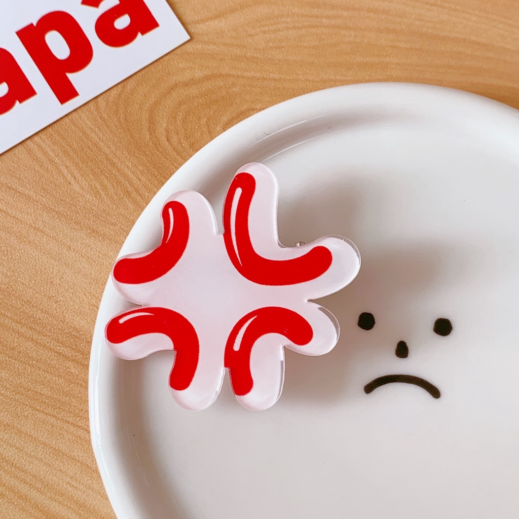 Kẹp Tóc Hình Giọt Nước Giận Dữ Phong Cách Hàn Quốc