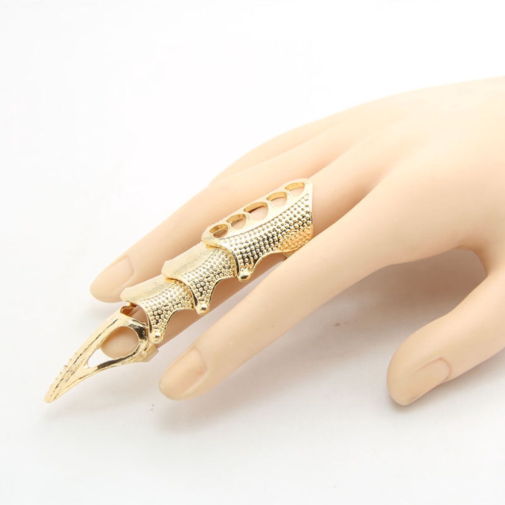 Nhẫn Kim Loại Hình Móng Vuốt Phong Cách Rock