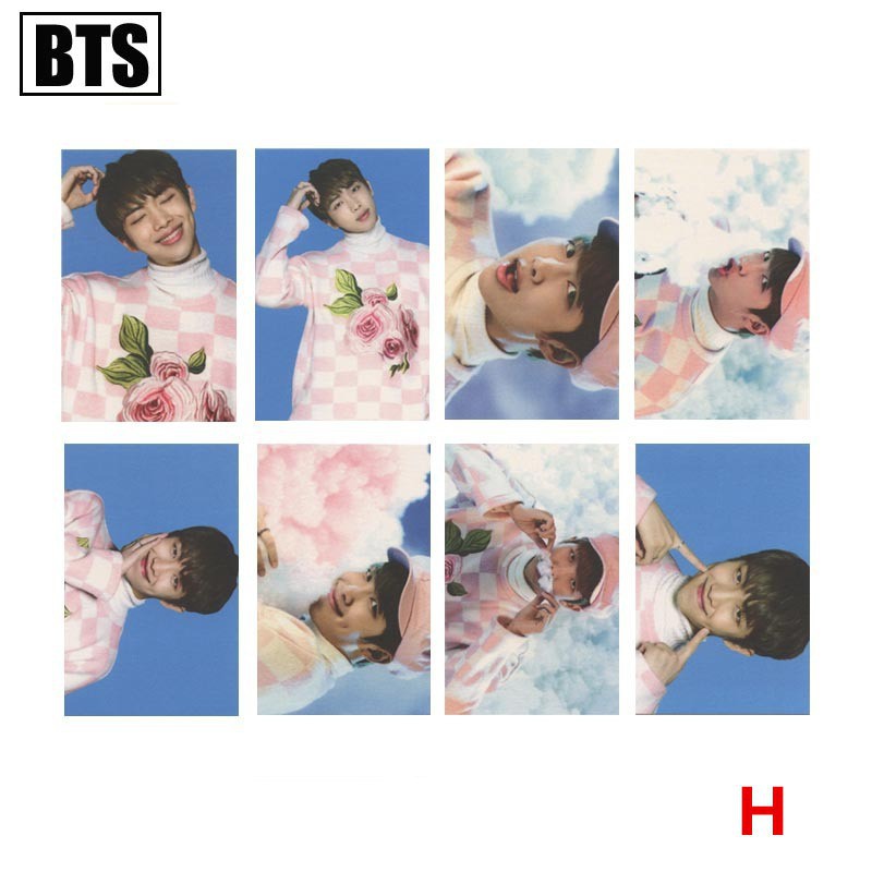 Bộ 8 tấm card nhóm BTS có chữ kí
