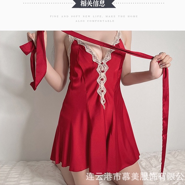 Váy ngủ sexy quyến rũ dáng xòe viền ren gợi cảm đầm ngủ  cao cấp E1235