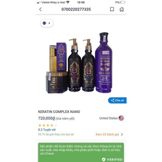Cặp Gội Xả Collagen Complex NANO Phục Hồi Tóc Hư Tổn 500ml