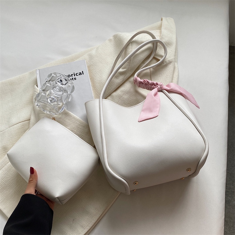 Túi Tote Đeo Vai Màu Trơn Cỡ Lớn Thời Trang Mùa Hè