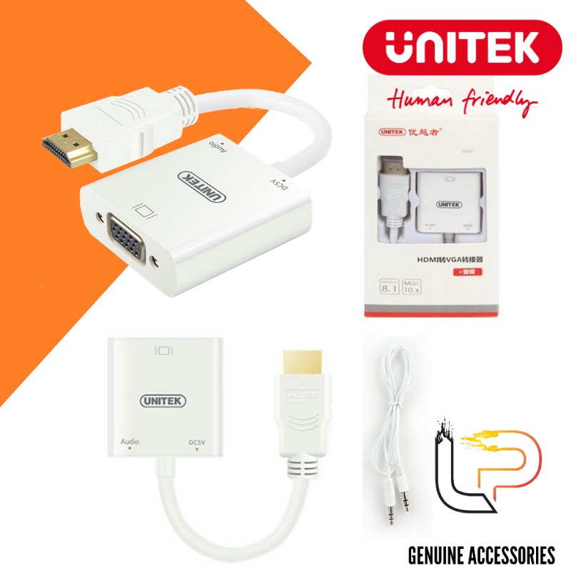 Cáp chuyển HDMI ra VGA có Audio Unitek Y-C 6333