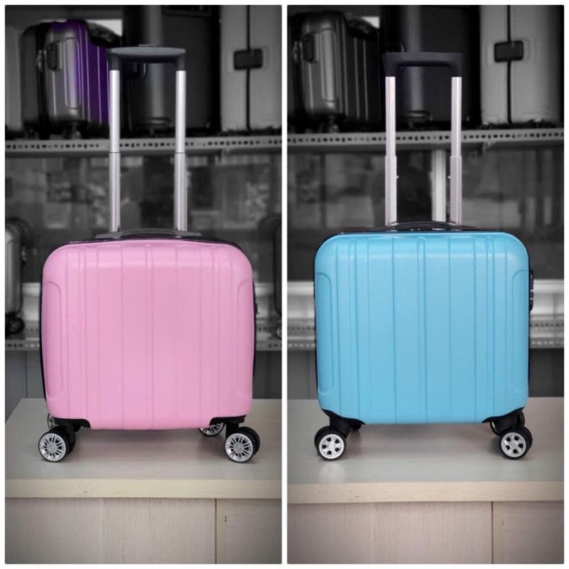 Vali vuông size18 hồng phấn