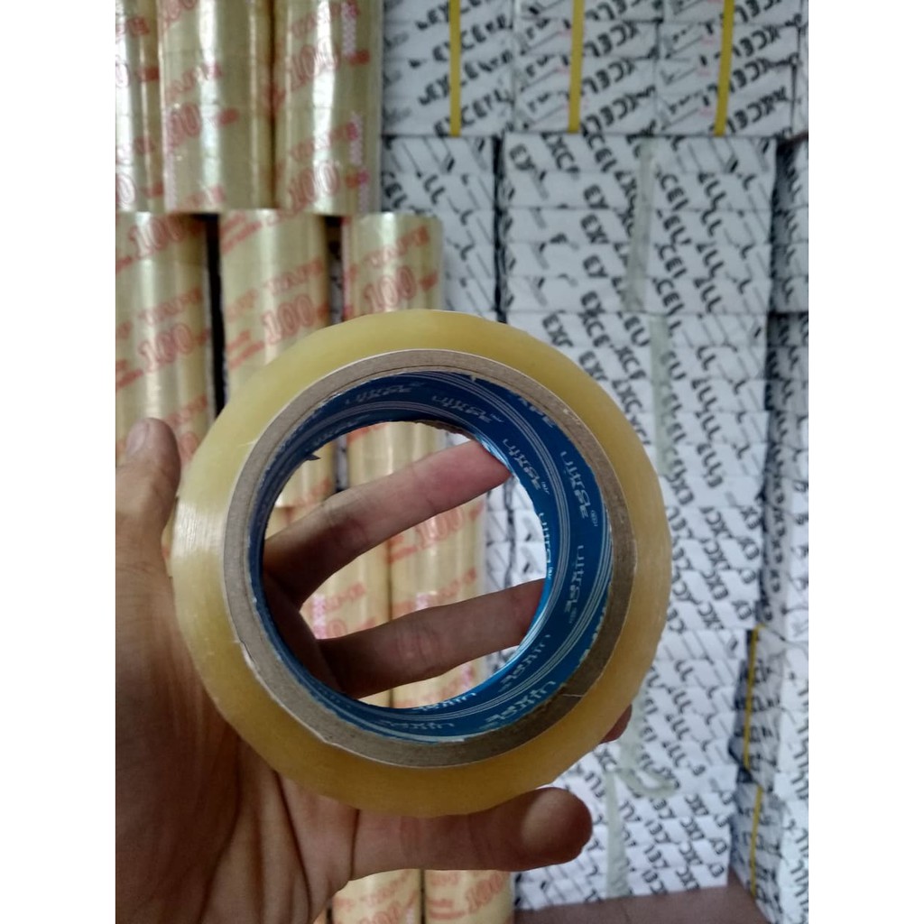 [FREESHIP 99k] Băng Keo trong 100 YARD Cây 6 Cuộn nặng hơn 1 kg (chỉ thừa chứ không thiếu) lõi mỏng