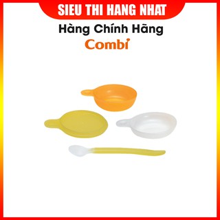 Bộ chế biến đồ ăn nhỏ Combi Hàng Nhật cho trẻ sơ sinh, giúp mẹ mài nhuyễn thức ăn cho bé, bé ăn ngon miệng