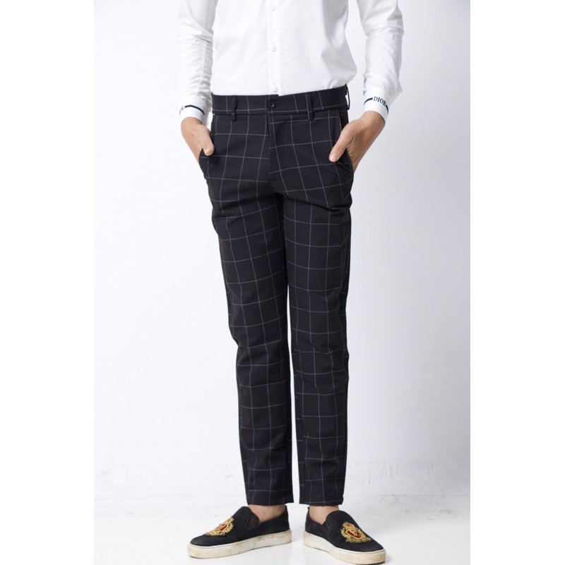 QUẦN NAM KẺ CARO ỐNG BÓ CÁC MÀU ĐẸP (CÓ BÁN SỈ) | CARO LONG PANT FOR MALE | BigBuy360 - bigbuy360.vn