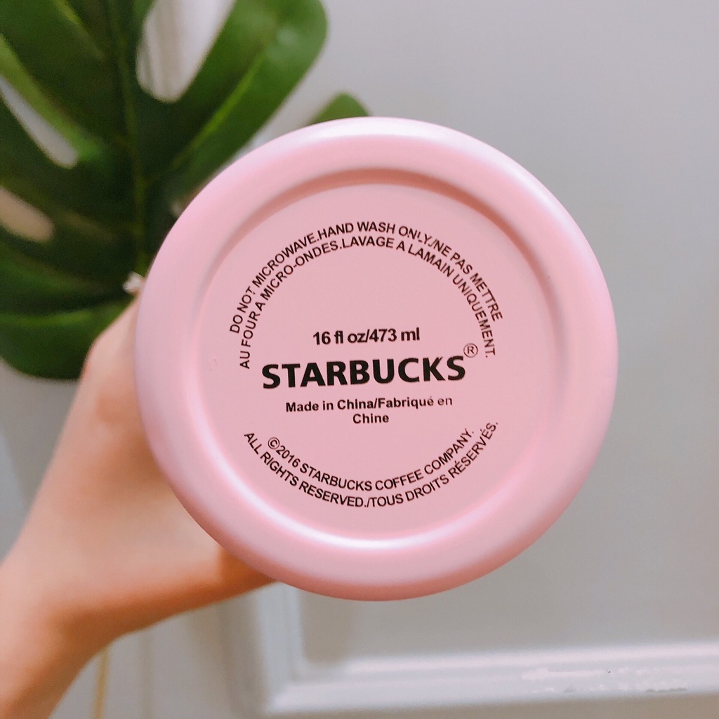 Ly starbucks Rơm rạ 473ml Chai nước Cốc Thép không gỉ 304 đựng nước dung tích lớn 2022 Món quà sinh nhật