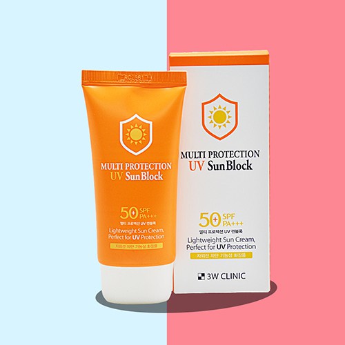 Kem chống nắng 3W Clinic Multi Protection UV Sunblock Cream SPF 50+ PA+++ 70 ml
