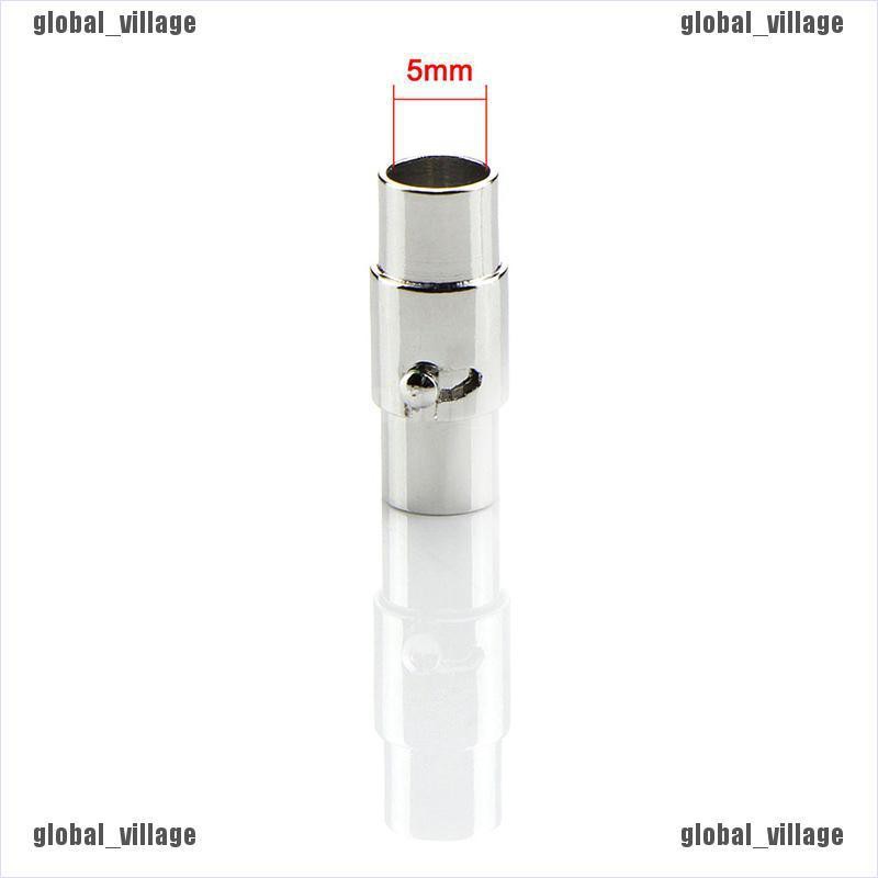 Bộ 5 Khóa Nam Châm Kèm Dây Da Dùng Làm Vòng Tay Handmade DIY