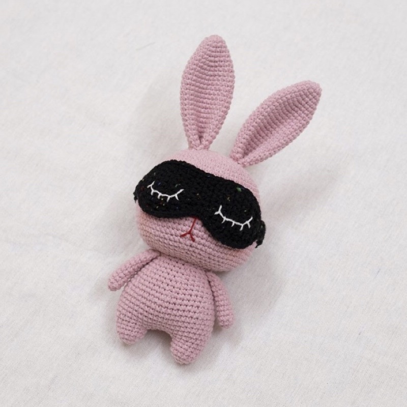 Thỏ Nhồi Bông Bằng Len Dễ Thương Cho Bé - Thú Bông Handmade Đan Móc Thủ Công Bằng Tay