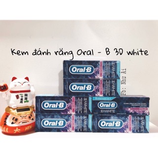 Kem đánh răng oral b 3d white 3in1 châu âu