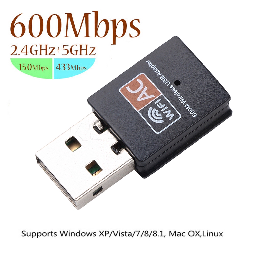 Bộ chuyển đổi mạng USB wifi không dây 600Mbps