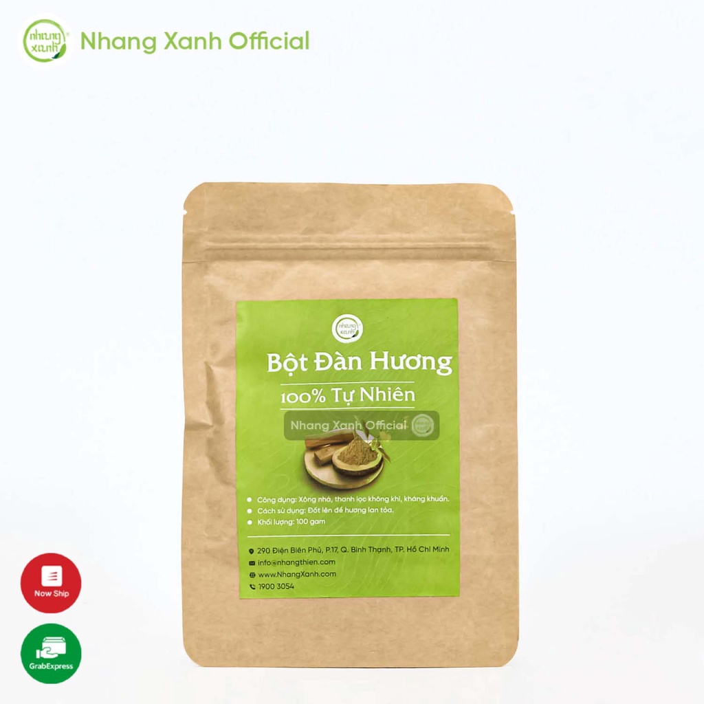 Bột Đàn Hương - Gói 100g - hương thơm dịu nhẹ, tẩy uế, xông nhà