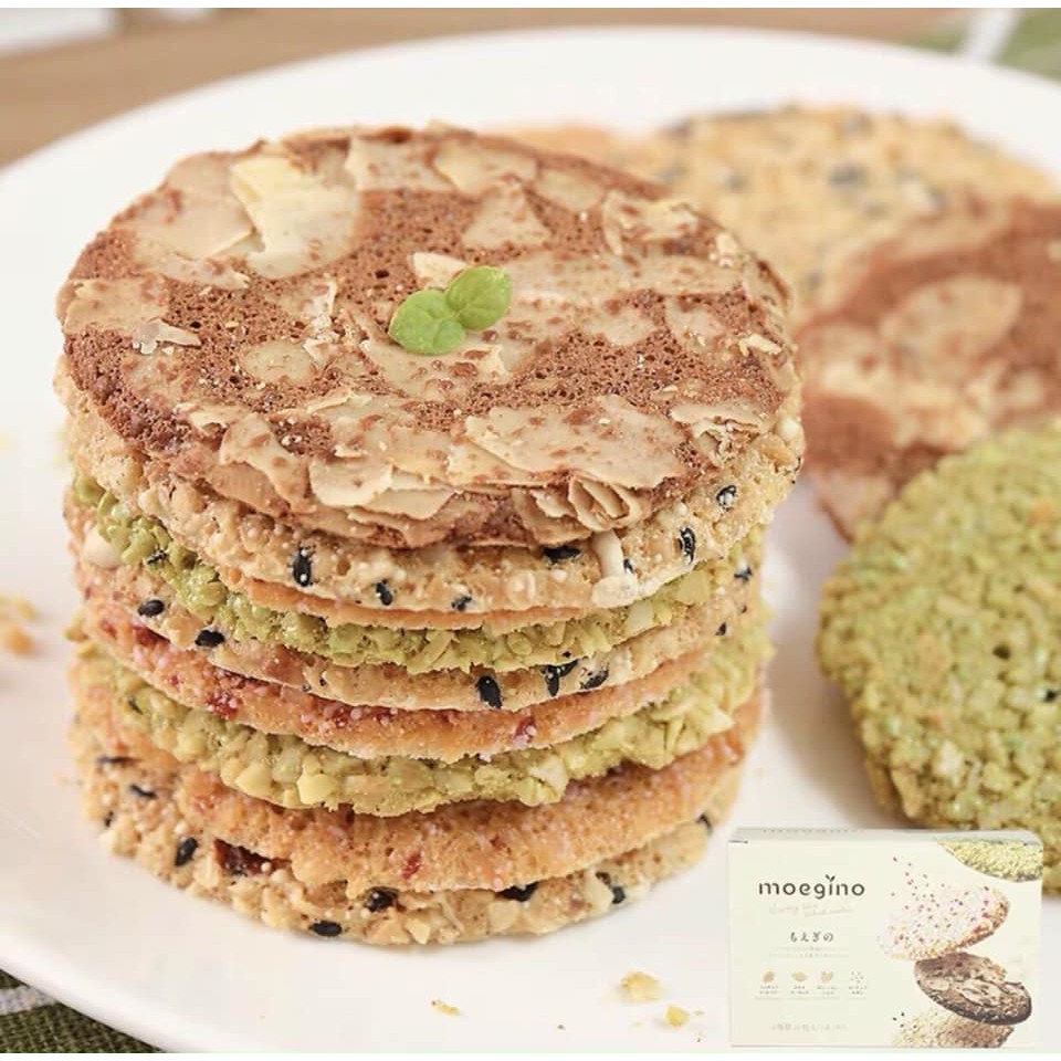 Bánh quy nướng mỏng MOEGINO siêu ngon của Nhật Bản