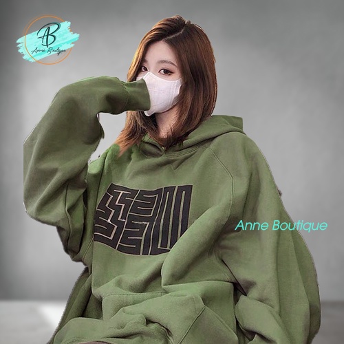 [Có Ảnh Thật] Áo Hoodie Xanh In Hình Mê Cung, Áo Hoodie Nỉ Nam Nữ Form Rộng Chất Dày Dặn Anne Boutique Mã 711 | BigBuy360 - bigbuy360.vn