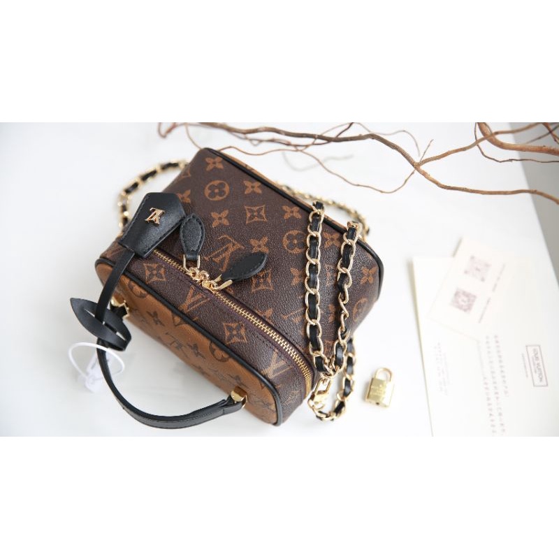 Túi xách nữ LV dáng cốp sz19cm họa tiết hãng chất da dày dặn fullbox