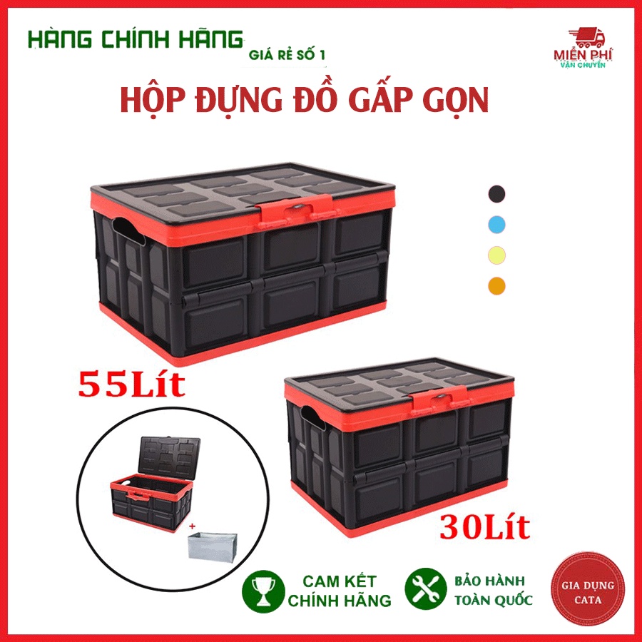 Hộp để đồ gấp gọn thông minh - Thùng nhựa đựng đồ cốp sau ô tô - Siêu tiện lợi, nhựa PP cao cấp, cực xịn!