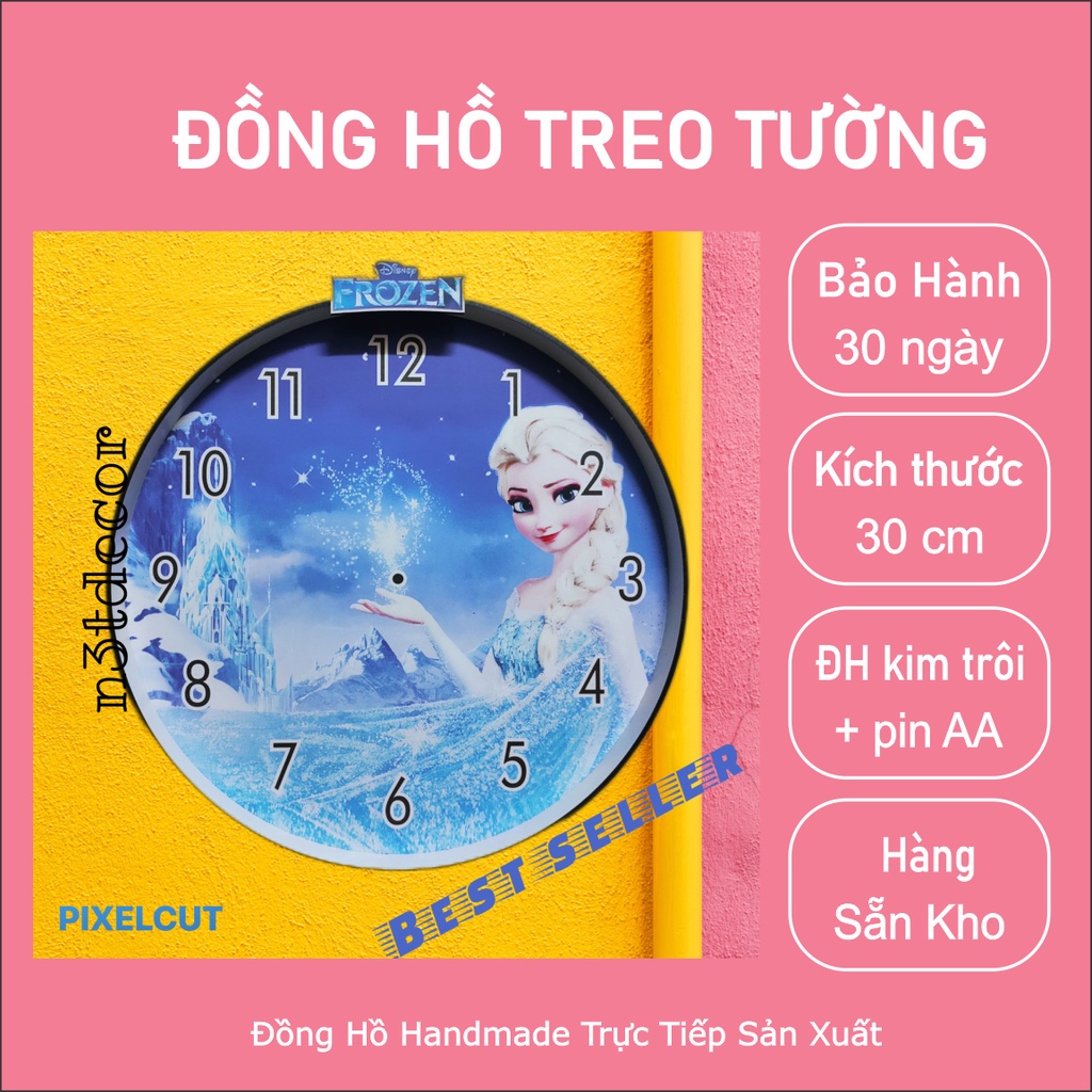 ĐỒNG HỒ TREO TƯỜNG CHO BÉ - ELSA