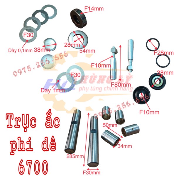 Trục ắc phi dê 6700 (30*188) samtin  phụ tùng ô tô phụ tùng Hùng Lỳ