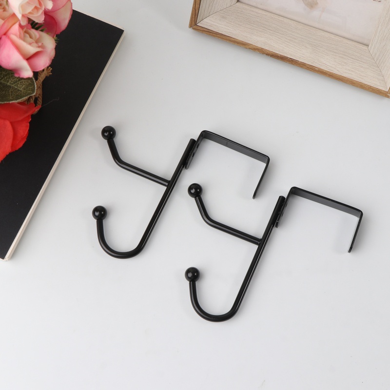 Bộ 2 Móc Treo Quần Áo Bằng Kim Loại Tiện Dụng Cho Phòng Tắm