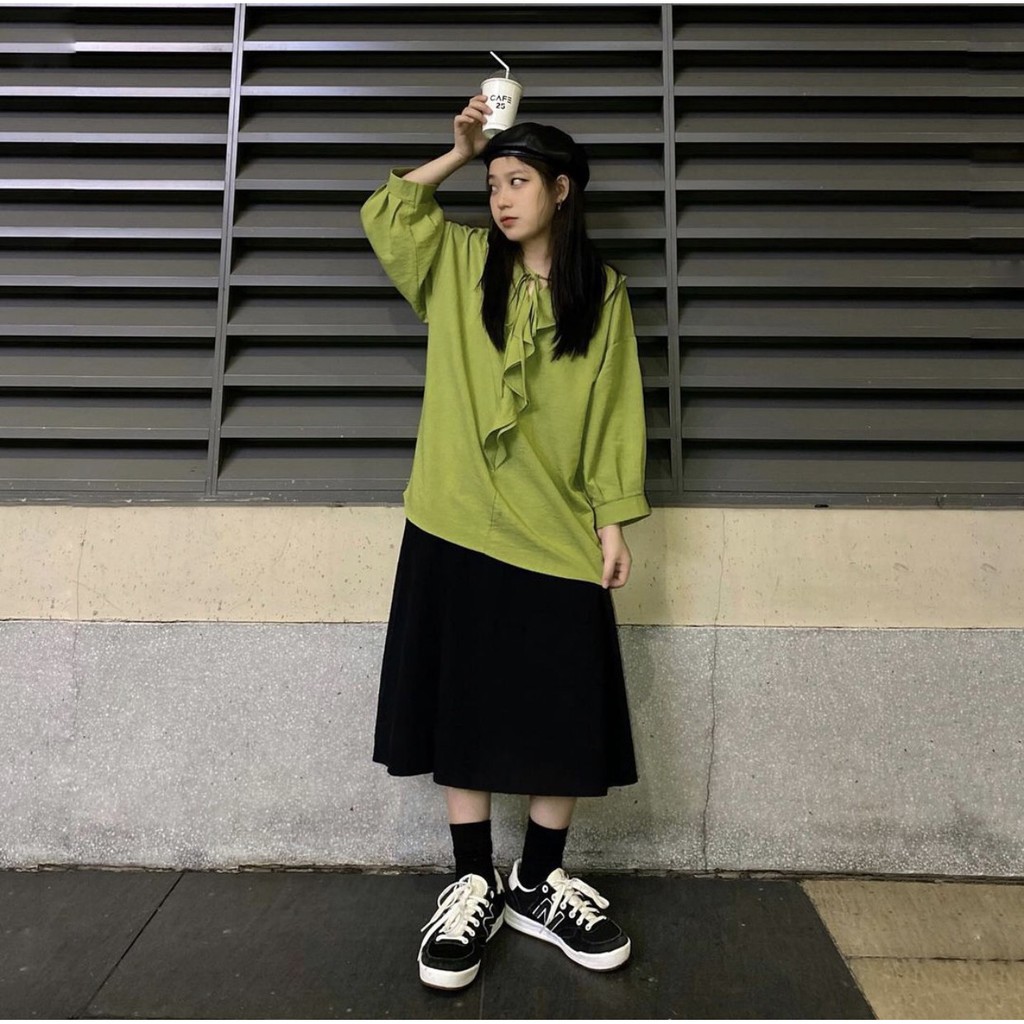 Chân Váy Dài Long Shirt Đũi Trơn (Ảnh thật) | BigBuy360 - bigbuy360.vn