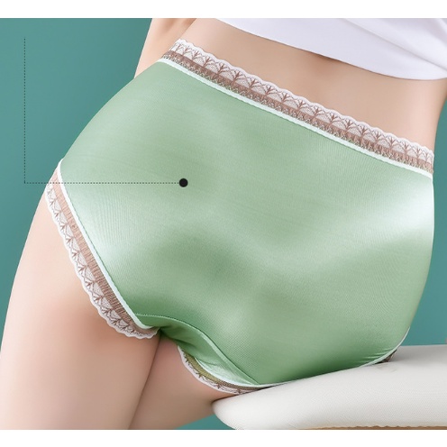 Mới Quần Lót Lụa Satin Phối Ren Gợi Cảm Cho Nữ