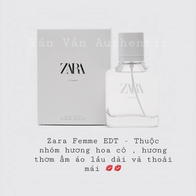 Nước hoa zara femme còn 95%