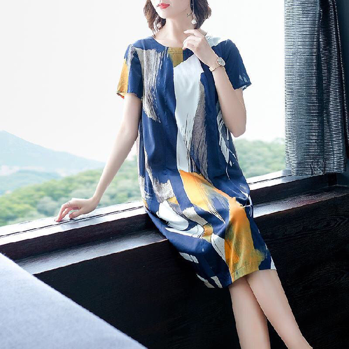 Đầm Suông Tay Ngắn Thời Trang Hè 2021 Cho Nữ | BigBuy360 - bigbuy360.vn