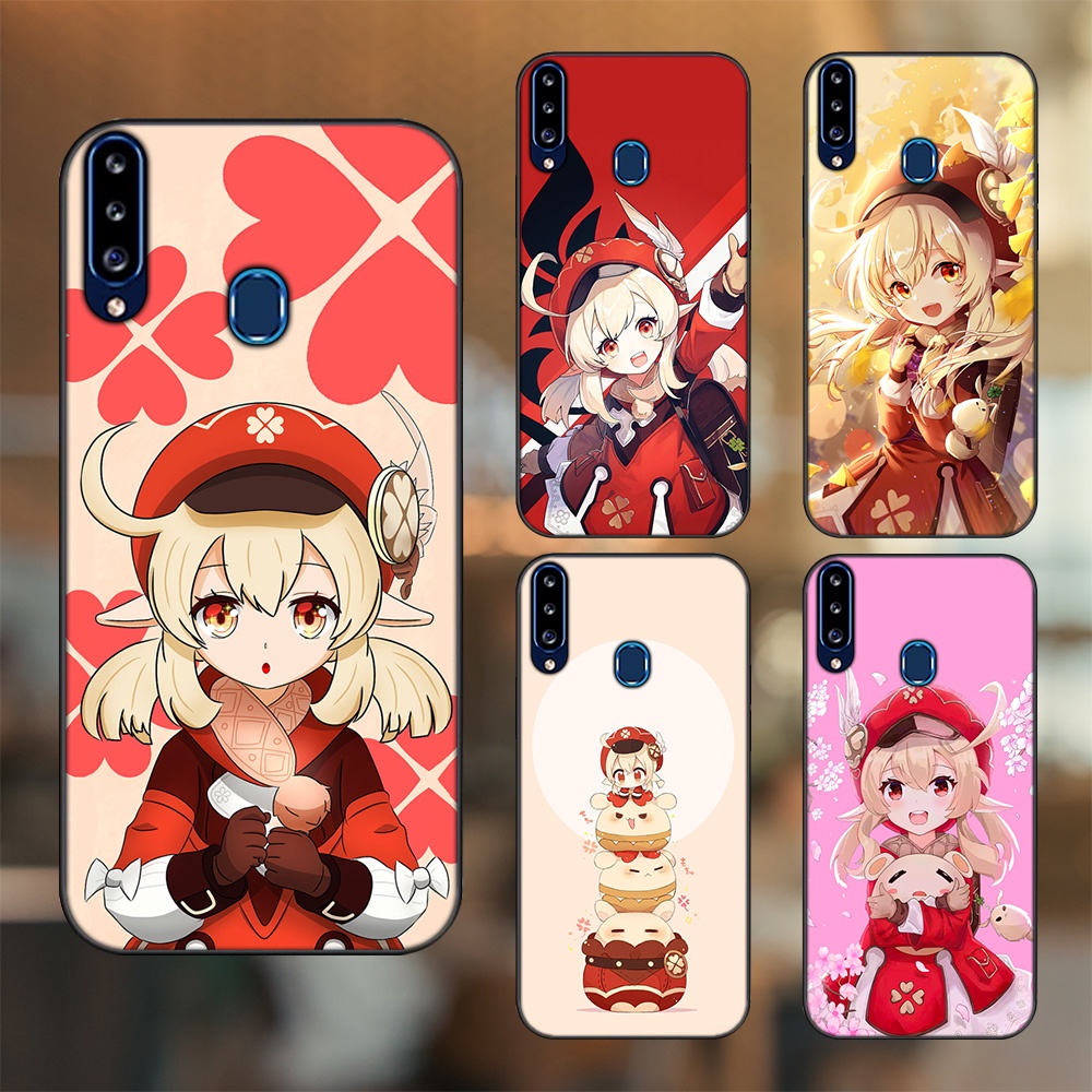 Ốp lưng Samsung A20S viền đen in hình Klee Genshin Impact