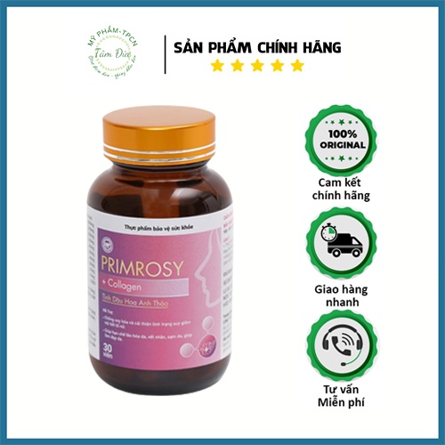 Tăng cường nội tiết tố nữ Primrosy Collagen dạng viên , đẹp da,trắng da , tăng ham muốn [ Mua 1 Tặng 1]