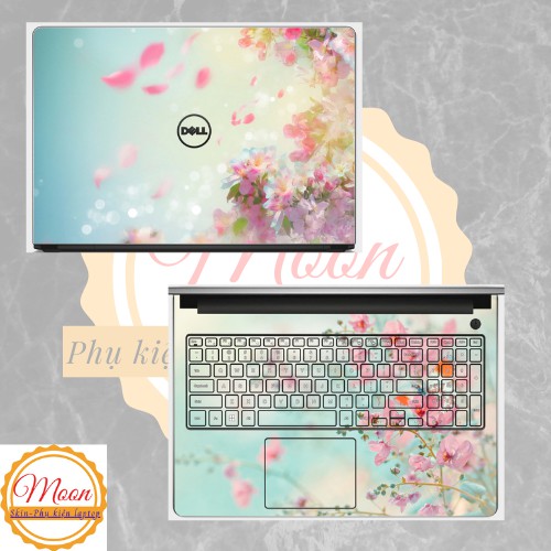 Skin Laptop- Miếng Dán Bảo Vệ laptop Hình Hoa Đẹp Lung Linh Full Các Dòng:Dell, Hp, Acer, Asus, Macbook,,,