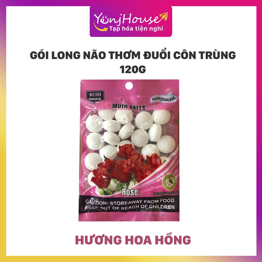 GÓI LONG NÃO THƠM ĐUỔI CÔN TRÙNG 120G (NHIỀU MÙI HƯƠNG) - YENJHOUSE